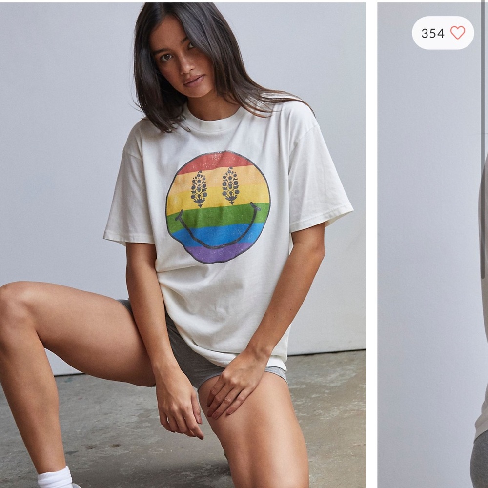 Free People Smiley Tee